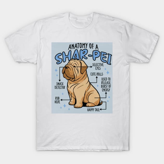 Anatomy of a Sharpei T-Shirt by Digital-Zoo